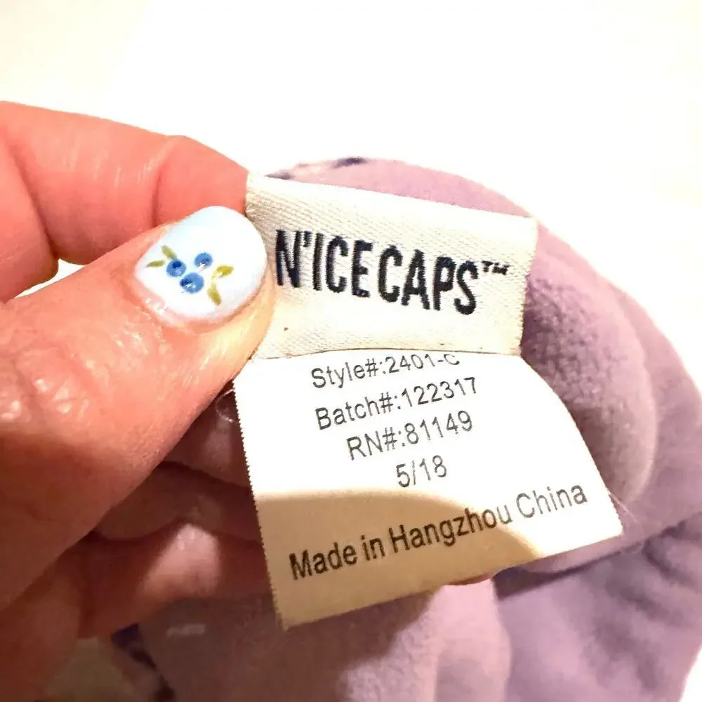 N'ice Caps Flippable Sequin Snowman Pom Pom Stocking Cap Girls S Small